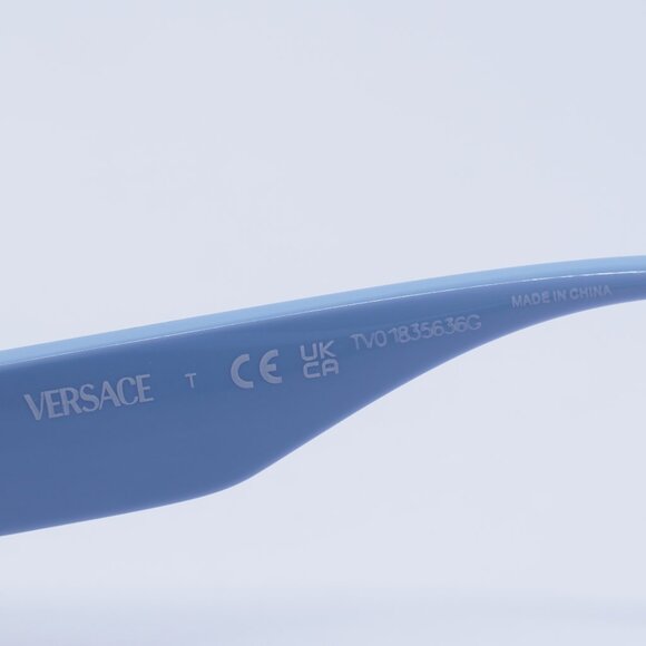 Versace Kids VK4003U 5440CV Sunglasses Pink Rectangle Frame, Grey Lenses - Picture 8 of 9